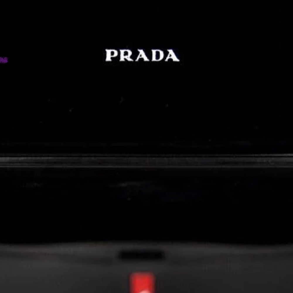 Prada Black Sunglass Case with Red Accent - Picture 4 of 6